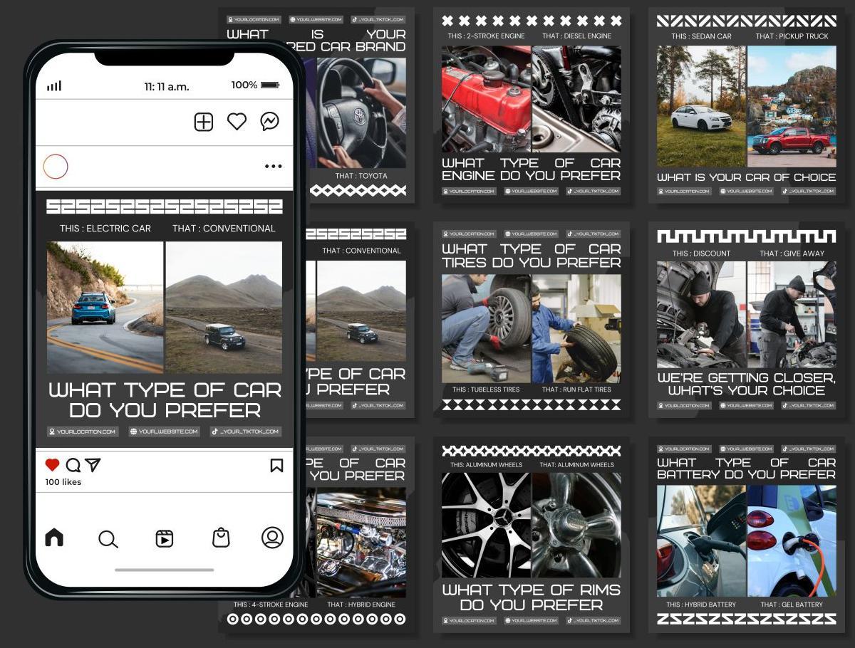 Template Canva Otomotif