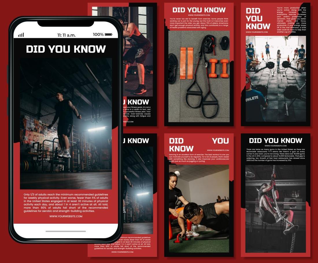 Template Canva Kebugaran