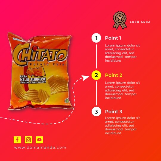 Template PPT Instagram Feed 19