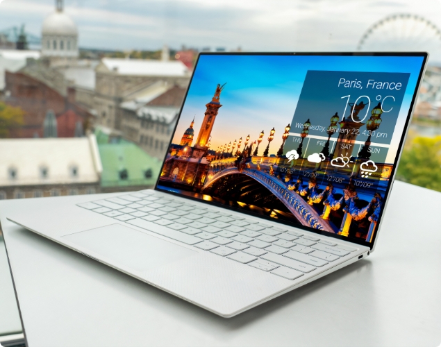Laptop with Canva Design